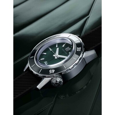 Montre March LA.B BELZA AUTOMATIQUE 40 MM - FOREST - Silicone Noir