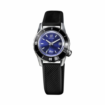 Montre March LA.B BELZA AUTOMATIQUE 40 MM OCEAN - Silicone Noir