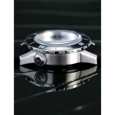 Montre March LA.B BELZA AUTOMATIQUE 40 MM OCEAN - Acier Brossé 3 Maillons