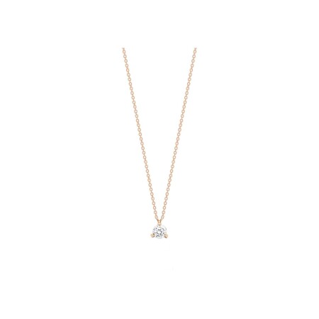 GINETTE NY BE MINE Maria necklace, rose gold and diamond