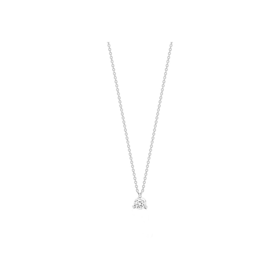 GINETTE NY BE MINE necklace, white gold and diamond