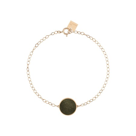 GINETTE NY EVER bracelet, rose gold and obsidians