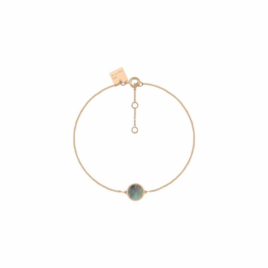 Bracelet GINETTE NY Mini EVER en or rose et nacre