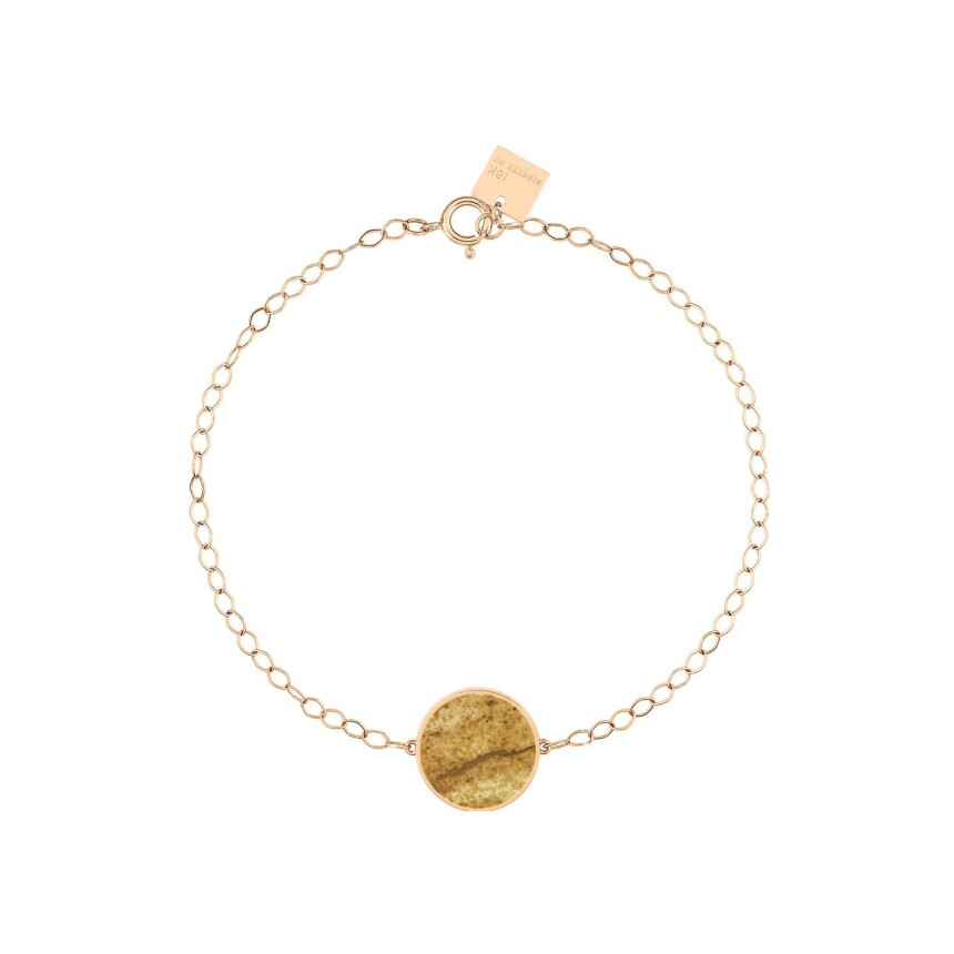 GINETTE NY EVER bracelet, rose gold and jasper