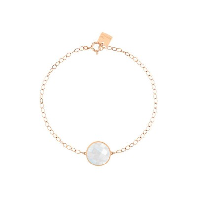 Ginette NY EVER Bracelet in rose gold and moonstone