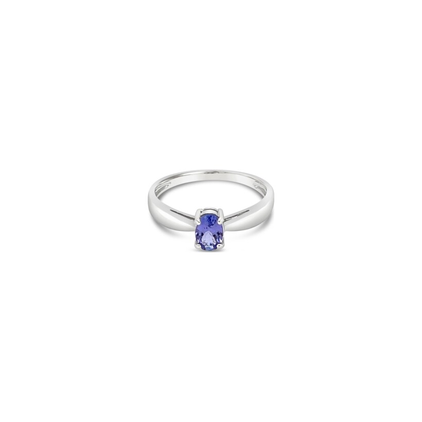 Bague Gringoire Joaillerie en or blanc et tanzanite