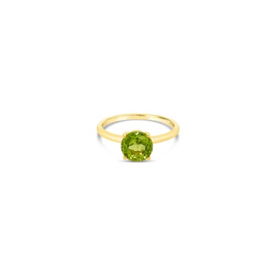 Bague Gringoire Joaillerie en or jaune et péridot