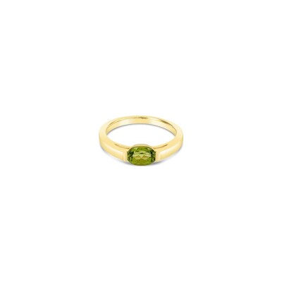 Bague Gringoire Joaillerie en or jaune et péridot