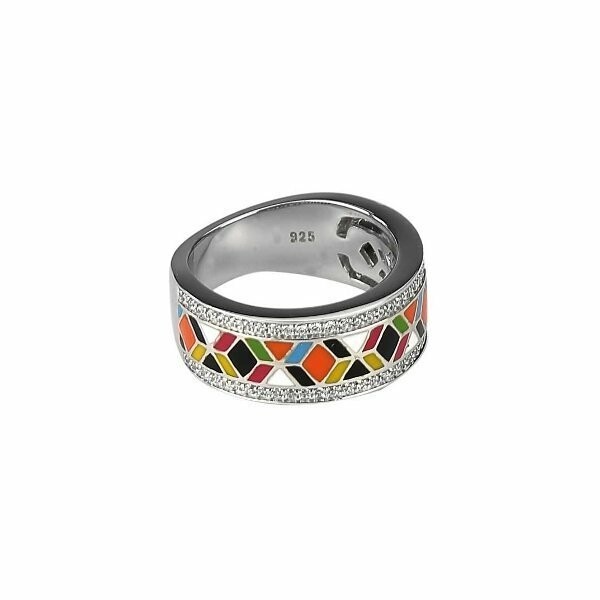 Bague Una Storia Siena en argent laqué