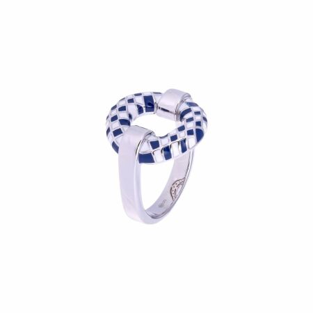 Bague Una Storia Damier Bari en argent