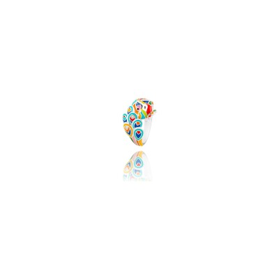 Bague Una Storia Paon en argent rhodié et oxydes de zirconium