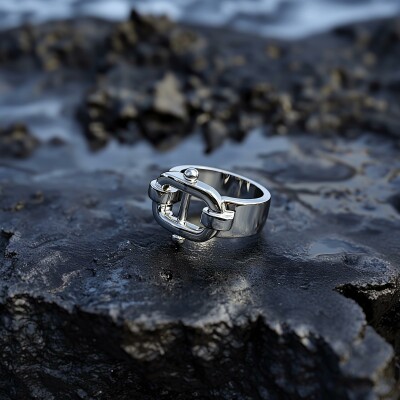 Bague Untied en argent rhodié