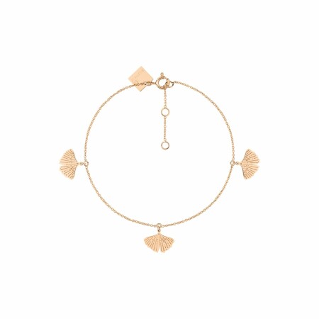 Bracelet GINETTE NY GINGKO en or rose