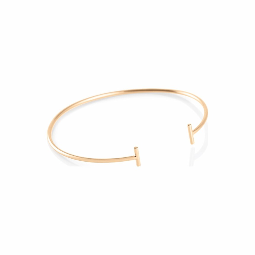GINETTE NY GOLD & DIAMOND STRIP bracelet, rose gold