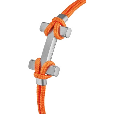 Bracelet Herbelin Amarrage en titane sablé et nylon orange