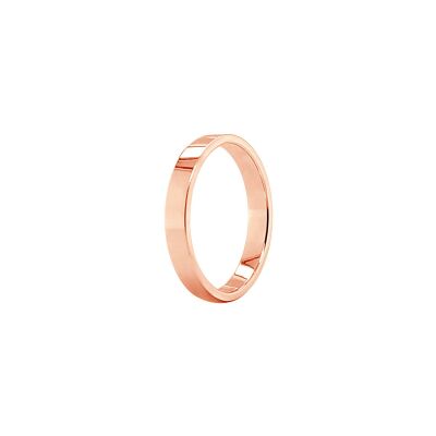 Alliance Classique Bonheur en or rose, largeur 3.5mm
