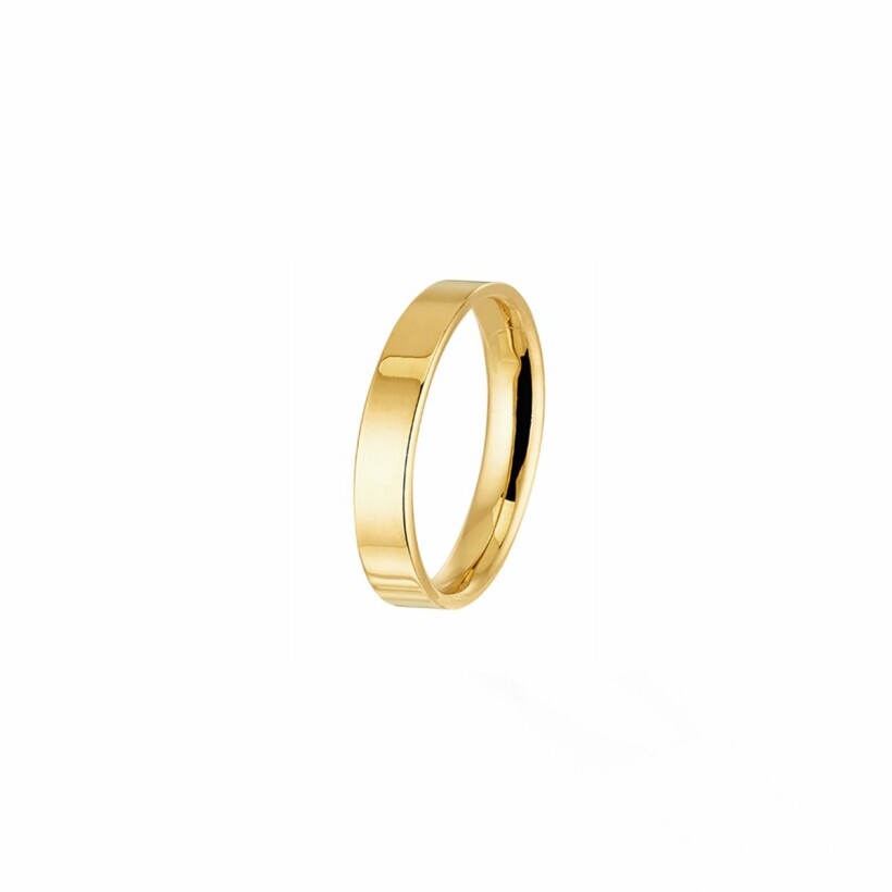 Bonheur parisian wedding ring, yellow gold, 4.5mm