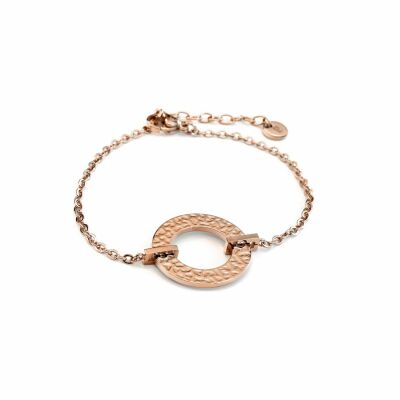 Bracelet Pierre Lannier Caprice en acier doré rose