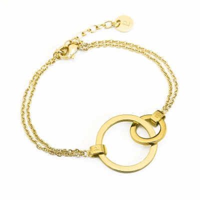 Bracelet Pierre Lannier Séduction en acier doré