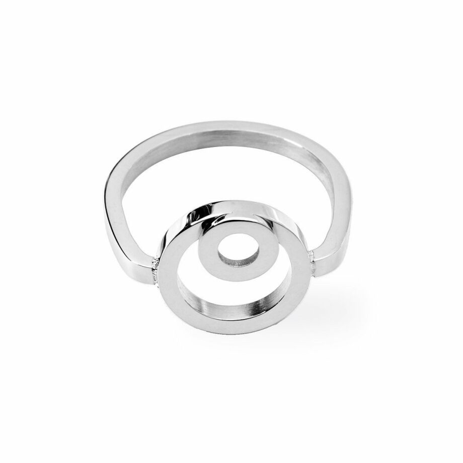 Bague Pierre Lannier Séduction en acier argenté, taille 54