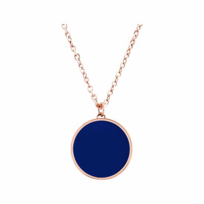 Collier Pierre Lannier Symphony en acier doré rose, bleu