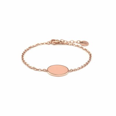 Bracelet Pierre Lannier Symphony en acier doré rose, rose