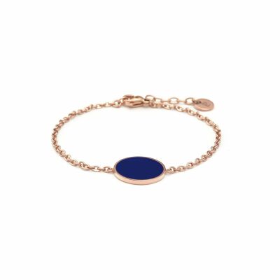 Bracelet Pierre Lannier Symphony en acier doré rose, bleu