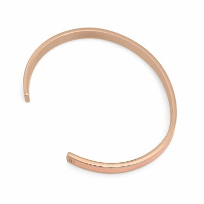 Bracelet Bangle Pierre Lannier Symphony en acier doré rose, rose