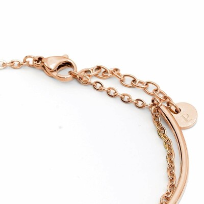Bracelet Pierre Lannier Symphony en métal doré rose