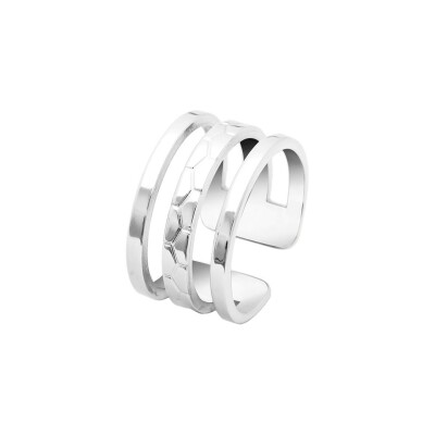 Bague Pierre Lannier Ariane en acier, taille 52