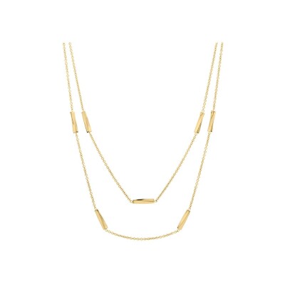 Collier Pierre Lannier Entasis en acier doré