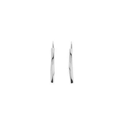 Boucles d'oreilles Pierre Lannier Entasis en acier