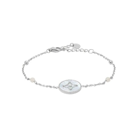 Bracelet Pierre Lannier Tallia en acier et nacre