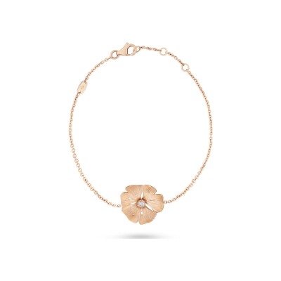 Bracelet Vever Ginkgo en or rose et diamants