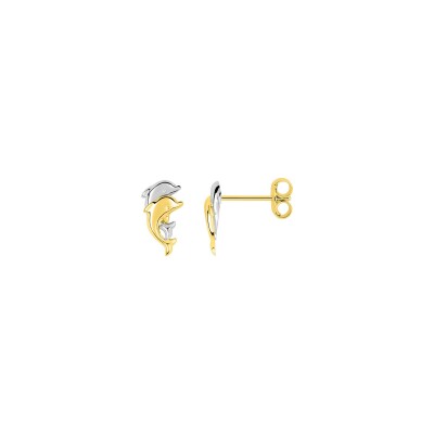 Clous d'oreilles en or jaune