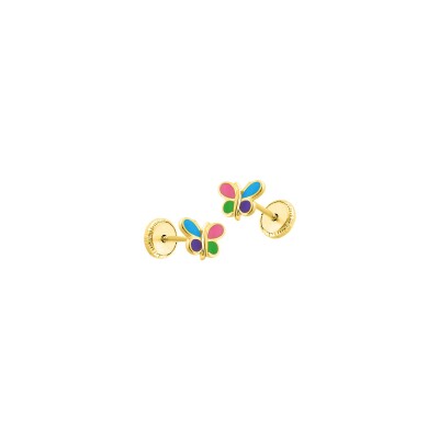 Boucles d'oreilles en or jaune