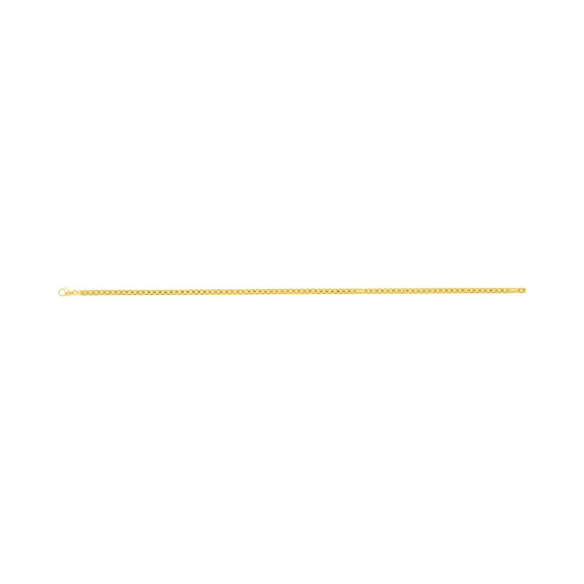 Chaîne bismark en or jaune, 18cm