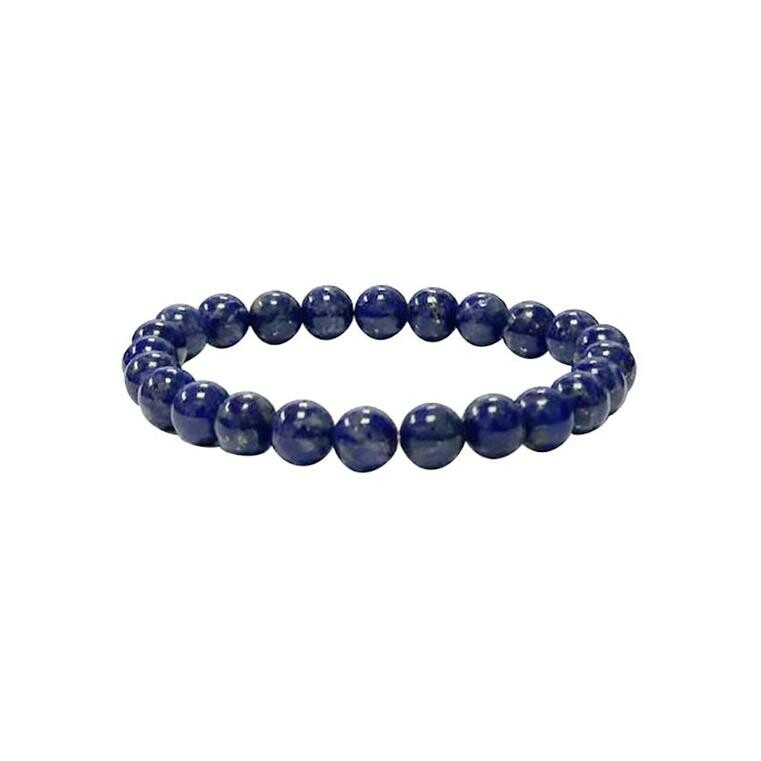 Bracelet Minerama boules en lapis lazuli, 8mm