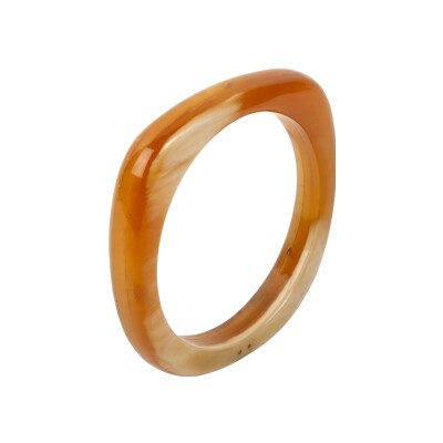 Bracelet jonc ATELIER1811 Blake Naturel Clair en corne naturelle