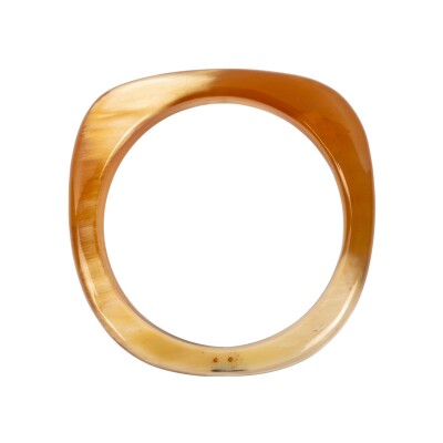 Bracelet jonc ATELIER1811 Blake Naturel Clair en corne naturelle