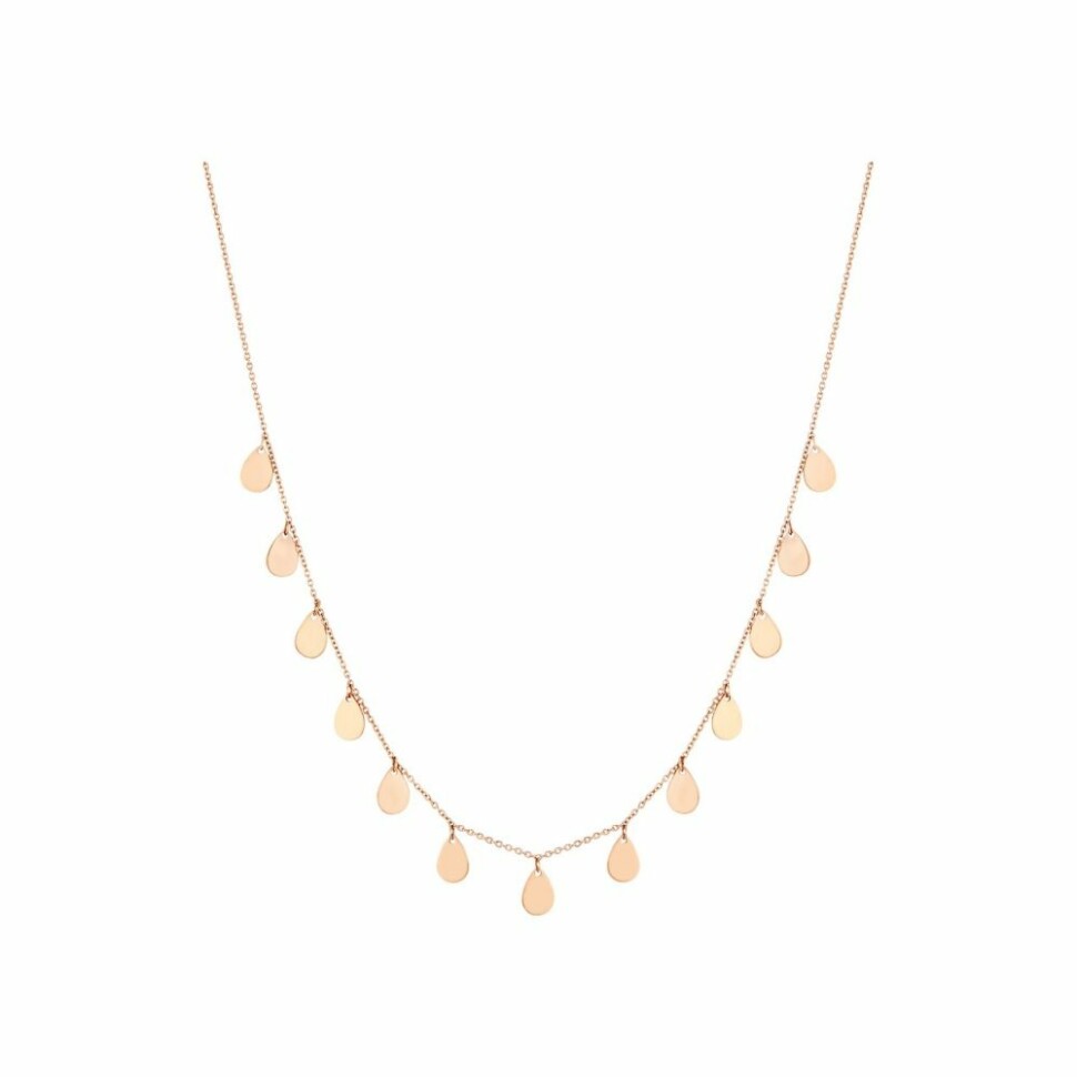 GINETTE NY Tiny 13 BLISS necklace, rose gold