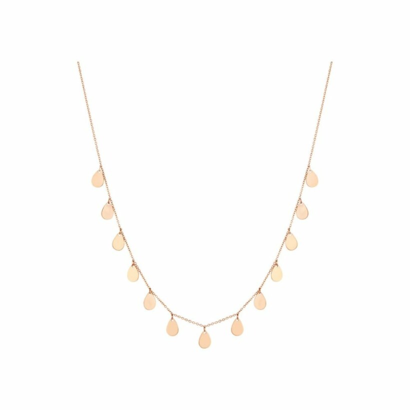GINETTE NY Tiny 13 BLISS necklace, rose gold