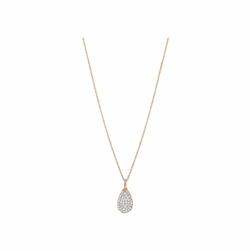 GINETTE NY BLISS necklace, rose gold and diamonds