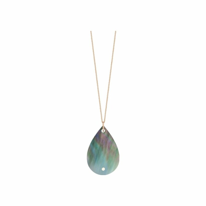 GINETTE NY BLISS necklace, rose gold and mother-of-pearl