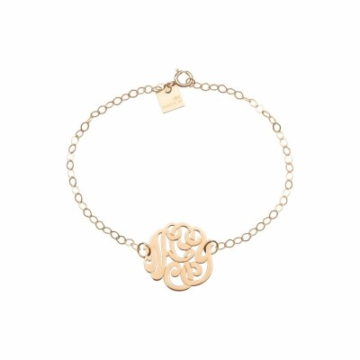 Bracelet Ginette NY MONOGRAMS en or rose