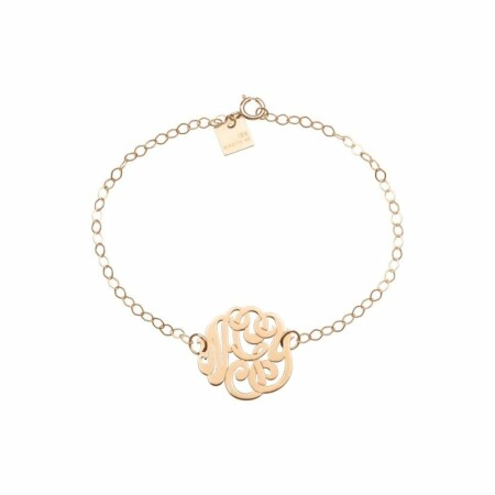 Bracelet Ginette NY MONOGRAMS en or rose