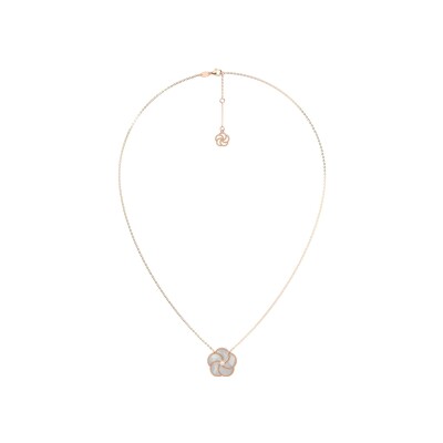 Collier La Prima Gioielli Bloomy en or jaune, diamant et nacre