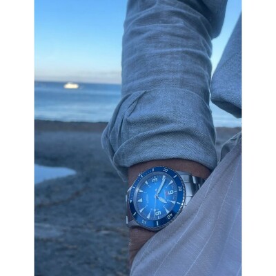 Montre Auriva Blue Pelagic 300, Bracelet Tropic blue
