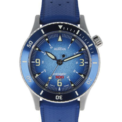 Montre Auriva Blue Pelagic 300, Bracelet Tropic blue