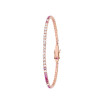 Bracelet Idylle en or rose, saphirs roses et diamants